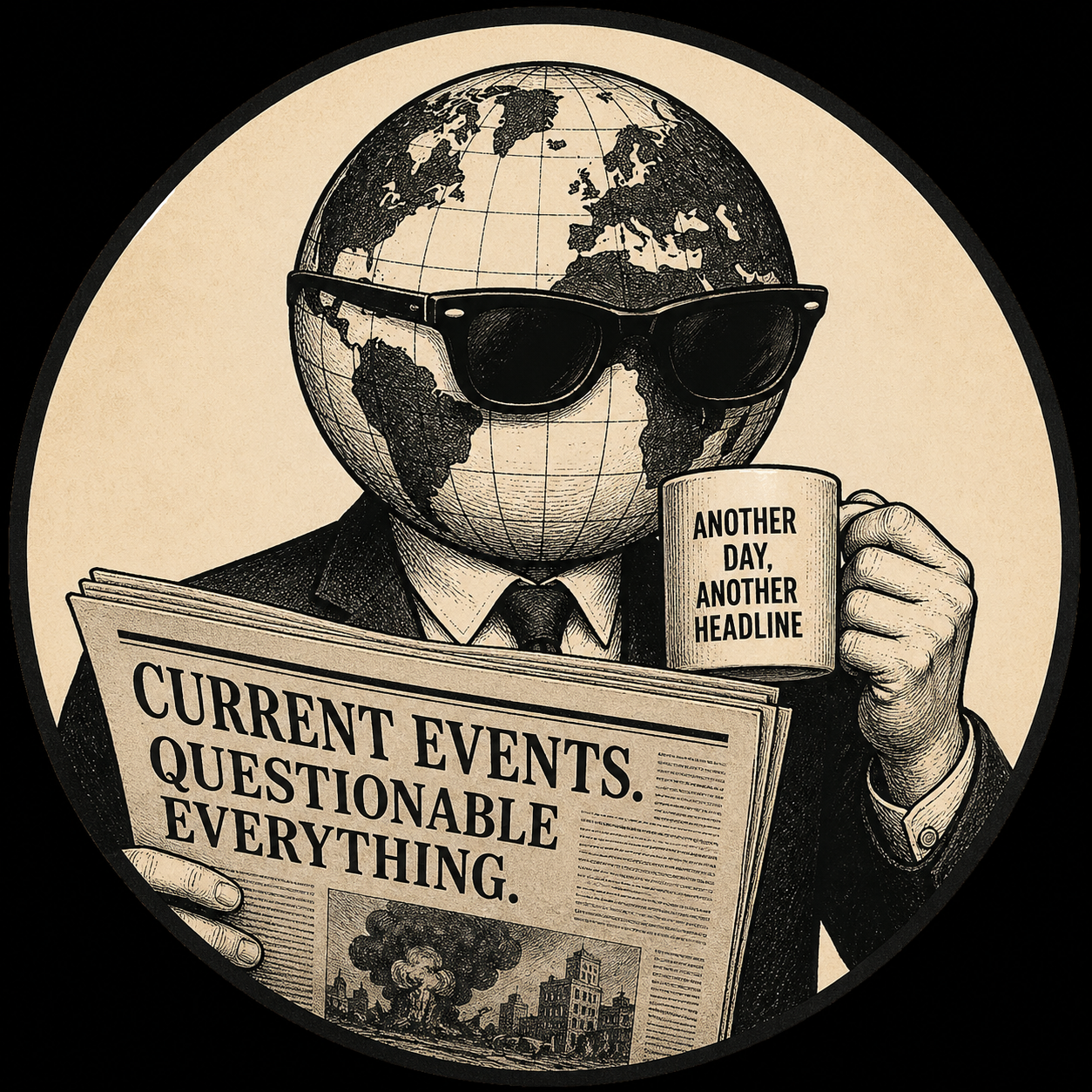 The Global Eye Roll mascot